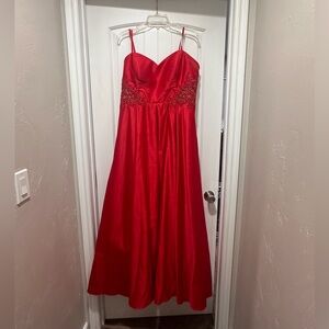 Blondie Nites Bold Scarlet Gown